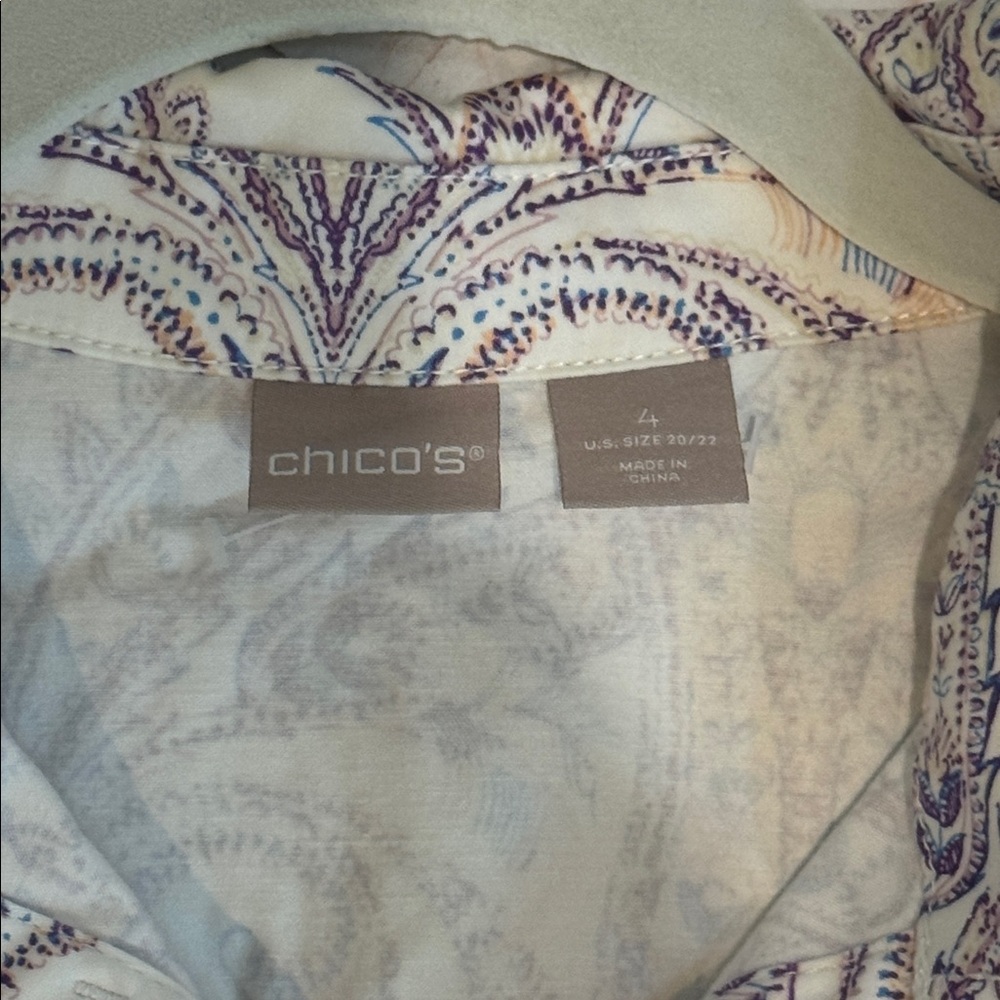 Chico's Multicolor Paisley Jacket - image 4